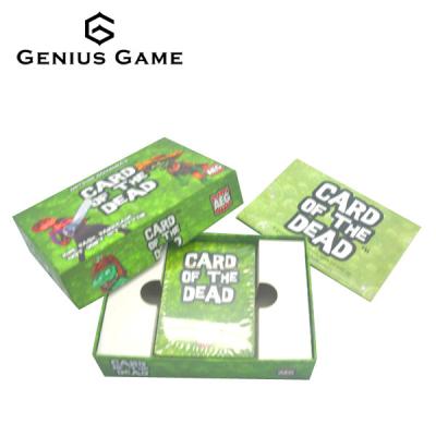 China Paper Customized Dead Card Games for sale