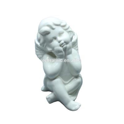 China Europe Angels and Fairies Ceramic White Figures for sale