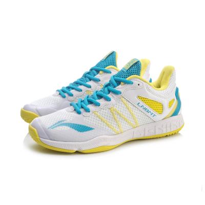 China Li-Ning Women's IV PVC Badminton Shoes Sports Wearable Liner Training Shoes Support Sneaker Sports Shoes To Scratch AYTR014 for sale