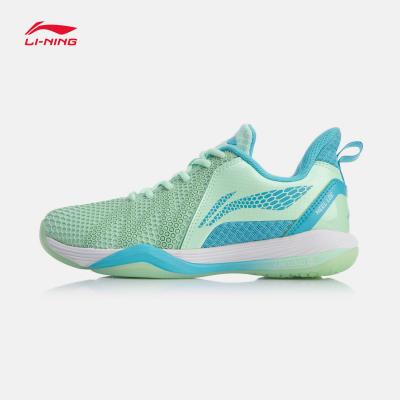 China Professional PVC Li-Ning Badminton Shoes Women's Vortex Shock Absorption Rebound Competition Shoes For Scratching Sport ShoesAYZQ002 for sale