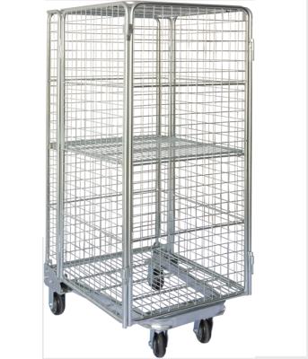 China Corrosion Protection Wholesales Warehouse Wire Cage Roll Container for sale