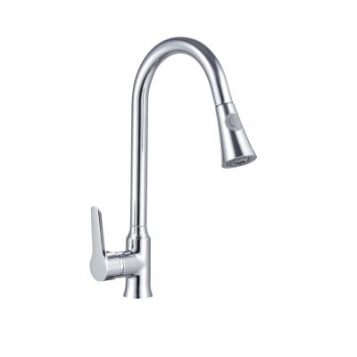 China Thermostatic Faucets Single To Handle Kitchen Cold Flexible Faucet With Pull Out Sprayer Sanitary Ware China for sale