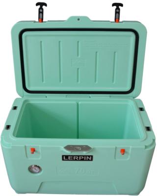 China Ice Cooler 70qt Outdoor Portable Beer Can Cooler Waterproof Plastic Insulated Drinking Box for sale