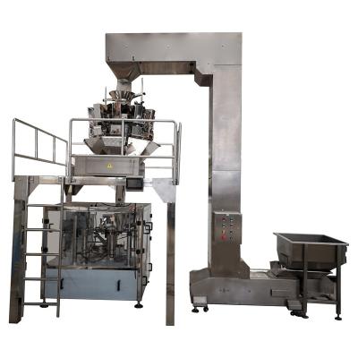 China Food Automatic Weighing Potato Chips Crispy Rice Nuts Packaging Machine for sale