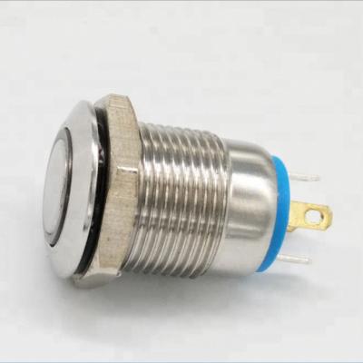 China On-Off/On()/Off-(On) Sealed Push Button Switches Mini Push Button SPST N/O Illuminated Momentary Switch for sale