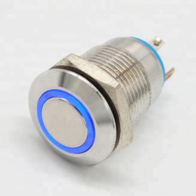 China On-off/on ()/ (on) three color metal off- push button illuminated push button switch for sale