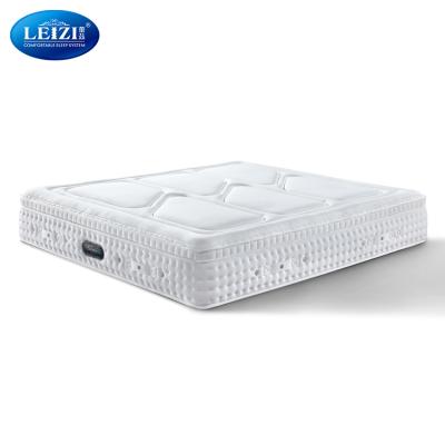 China Durable Euro Hotel Bed Pocket Coil Spring Latex Foam Mattress 5 Star Top Order Online for sale