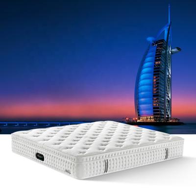 China Comfortable Dream Rest Hilton Hotel King Pocket Spring Latex 5 Star Mattress In A Box for sale