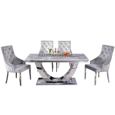 China High Quality Home Dining Furniture Dining Table Sets Luxury Dining Tables With 4 Chairs for sale