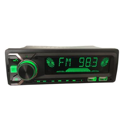 China Stereo Fast Charging 7 Colors LCD Display Car Dual USB ISO Connector TF Car Audio Mp3 Players Big Screen Car Stereo for sale