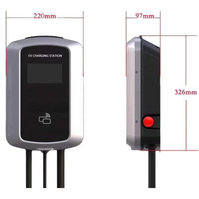 China Wholesale 11kw GBT Level 2 Wallbox Home Commercial Wall Mounted Vehicle Charging Station Pile Ac EV Charger For Electric Car GACB011D-MS for sale