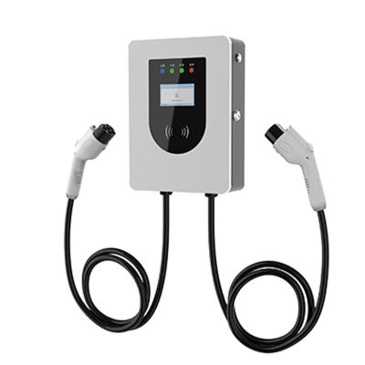 China 22kw Type 1 Level 2 Wallbox Home Commercial Wall Mounted Vehicle Charging Station EVSE Pile Ac EV Charger For Electric Car UACB022B for sale