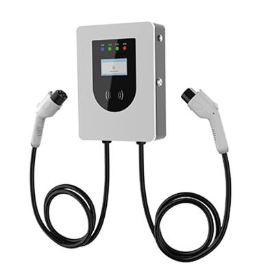 China Wholesale 14kw Type 2 Level 2 Wallbox Home Commercial Wall Mounted Vehicle Charging Station Pile AC EV Charger For Electric EACB014B for sale