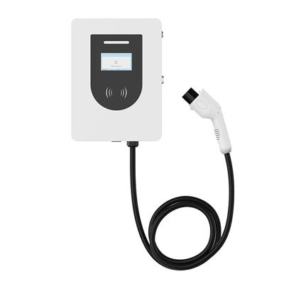 China 22kw Type 2 Level 2 Wallbox Home Commercial Wall Mounted Vehicle Charging Station EVSE Pile Ac EV Charger For Electric Car EACB022A-Y5 for sale