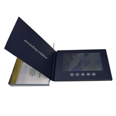 China Europe Custom 4.3 5 7 10 Inch LCD Screen Video Brochure Catalog For Gift Invitation Business Card Greeting Marketing for sale