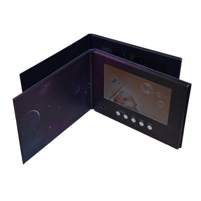 China Europe Low Price Customized Printing Brand New 7 Inch LCD Screen Video Brochure For Advertising Video Graphics Card With Light for sale