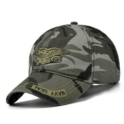 China Men's Navy Seal Camouflage Snapback Camouflage Men's Cotton Sun Hat Adjustable Casual Baseball Caps for sale