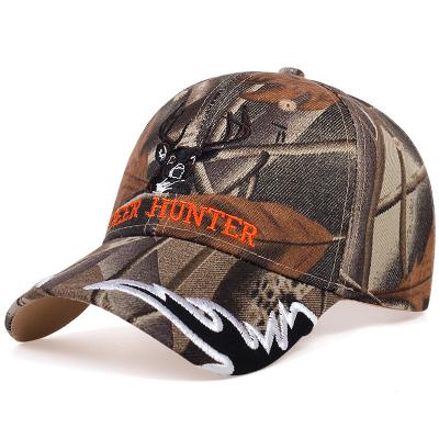 China COMMON New Cotton Outdoor Deer Hat Camouflage Hats Baseball Camouflage Cap Men's Hunting Sports Hat for sale