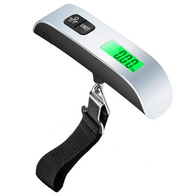 China Luggage Weighing 50kg/110lb Digital Electronic Luggage Scale Weighing Stainless Steel Travel Hanging Suitcase Mini Portable Pocket Weight Scale for sale