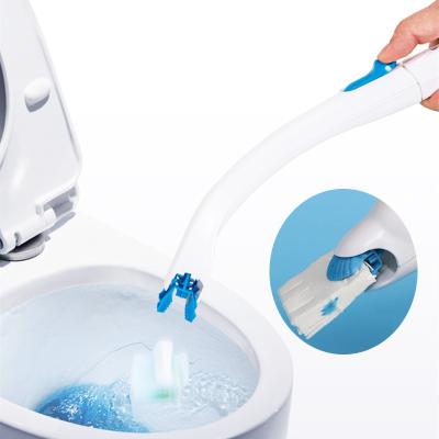 China Viable Disposable Toilet Brush with 12pcs Refills Toilet Cleaner Brush Set with Long Stand Household Cleaning Tools and Accessories for sale