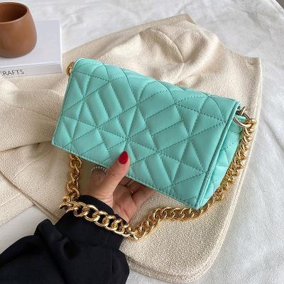 China Designer Chain Clips Leather Handbags For Women Designer Handbags Ladies Messenger Luxury Shoulder Bags for sale