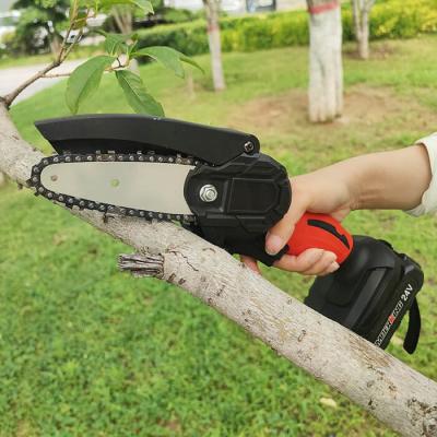 China New Energy 21V Portable Electric 4 Inch Mini ChainSaw For Branches for sale