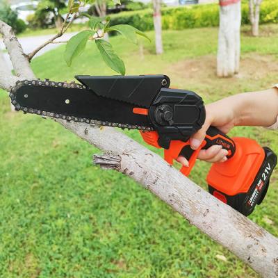 China Draagbare Draadloze Elektrische Kettingzaag Op batterijen 6 Duim Mini Chain Saw Te koop