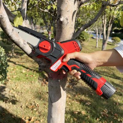 China 6Inch Garden Pruning Cutter Power Battery Tools Cordless Pruner Mini Chain Saws 21V for sale