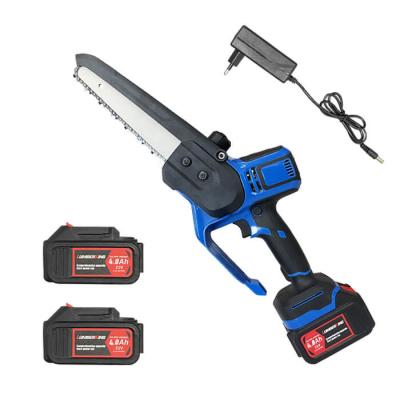 China Professional Battery 8 Inch Handheld Mini Chainsaw Electric 21v Blue for sale