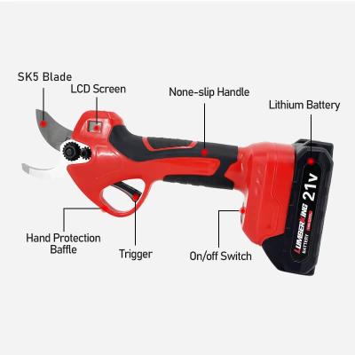 China Professional Battery Tree Branch Trimmers Rechargeable Garden Lithium Cordless Pruner for sale