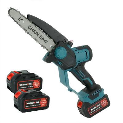 China 21V Mini Cordless Chainsaw with 8 Inch Blade 185mm Diameter for Industrial Wood Sawing for sale