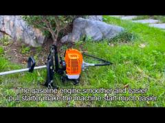 2 Stroke 42.7cc Backpack Gasoline Brush Cutter Grass Weeder Branch Cutter