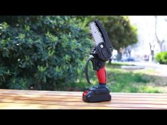 Portable Cordless Garden Woodworking Chainsaw Handheld Courtyard 4 Inch Chainsaw