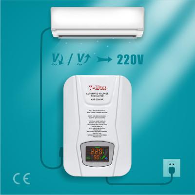 China SVC Power Wall Mount Air Conditioner Voltage Stabilizers 220v AC Automatic Voltage Regulators / Stabilizers AVR 3000va for sale