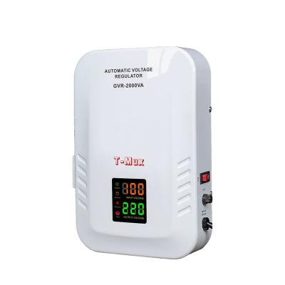 China AC220V Wall Mounted SVC 10kw Automatic Relay Stabilizer Type Voltage Regulator for sale