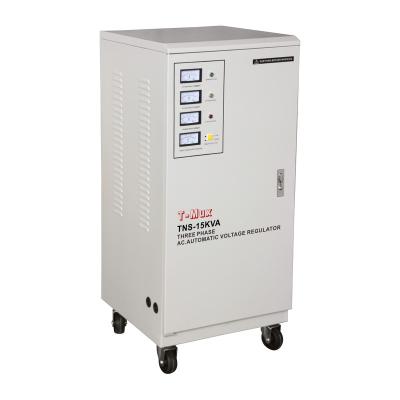 China SVC SAKO 3 Phase TNS-15KVA Voltage Stabilizer AVR 280V-430V AC Voltage Stabilizer Regulator for sale