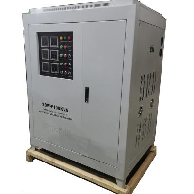 China Dbw SBW 100kva Three Phase Super Big Power 380v Automatic Voltage Regulator Stabilizers for sale