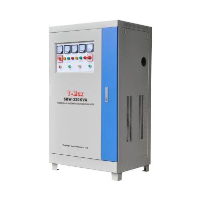 China Super SVC SBW-320KVA 380V Three Phase Large Power Servo Motor Automatic Voltage Regulator for sale