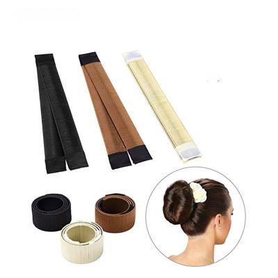 China Fashion DIY Magic Hair Bun Maker Twist Donuts Hair Band Accessories Hair Bun Maker French Fold Wrap Instant Styling Roller Hair Bun Maker for sale