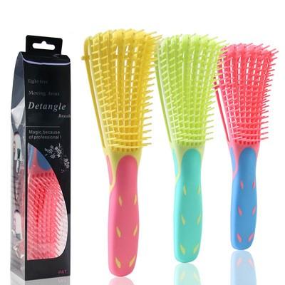 China Amazon Hot Selling Octopus Comb Waterproof Hair Smoothing Massage Detangling Brush TTT Multi-function Fluffy Styling Comb for sale