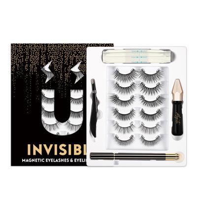 China Newest Arrival Mink Eyelashes With Magnetic Liquid Invisible Magnetic Eyeliner Set Eco-friendly for sale