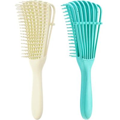 China Detangling Hair Brush TT Long No Knots Hair Scalp Massage Comb Portable Hair Brush Waterproof Handle With Custom Logo for sale