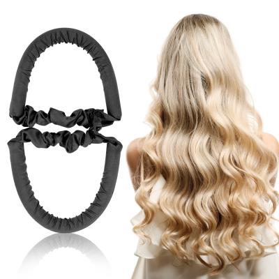 China Beauty fashion mulbery hair ribbon iron curling gray hair curler hair curler curl headband heatless silk roller hair curler for sale