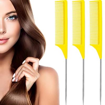 China Anti Static Heat Resistant Plastic Professional Salon Hair Color Comb Amazon Best Selling Carbon Fiber Professional Hair Color Comb Set for sale