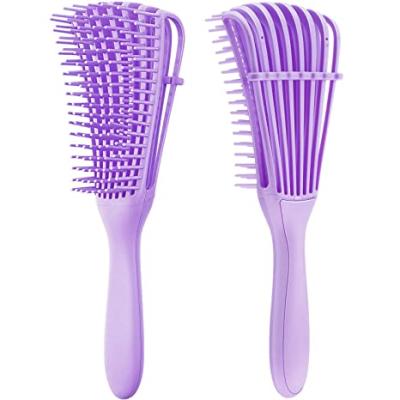 China ABS Tangle Brush Hair Detangling Brush For Natural Wet Dry Long Curly Hair Brush Round for sale