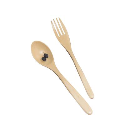 China Sustainable Professional Manufacture Dining Set Sale Reusable Superba Cutlery Wooden Spoon Fork for sale