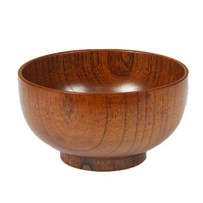 China Sustainable Home Logo Wholesale Handmade Wooden Dough Custom Kitchen Utensil Bowls Wooden Salad Bowling for sale