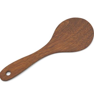 China Sustainable Natural Wooden Cooking Tools Kitchen Spatula Multiple Styles Rice Wenge Serving Spoons for sale