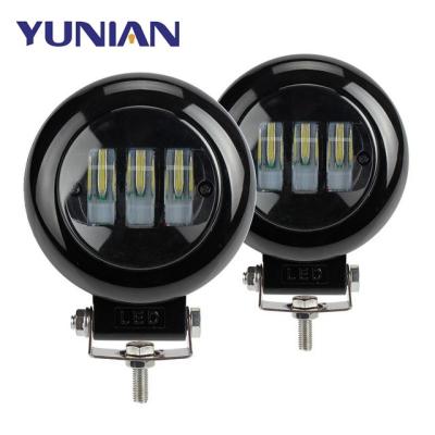 China 5 INCH 30W Diecast Aluminum Housing Round Led Work Light 12V For Car 4x4 ATV Tractors Truck SUV Uaz Niva Motorcycle Driving Light Fog Auto Offroad Lamps for sale