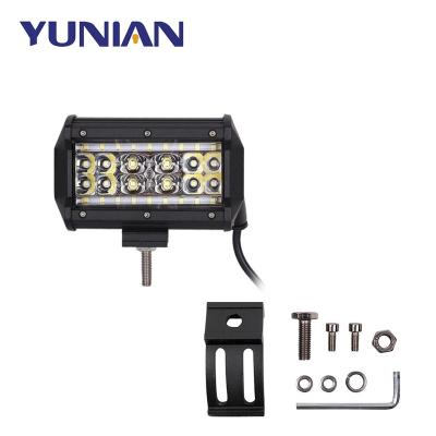 China Aluminum+LED 5Inch LED Work Light 6000K Led Bar White Fog Lights 12V 90W 9000LM For Car Trucks Trailer SUV 4X4 ATV 4WD for sale